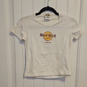 Hard Rock Cafe White Short Sleeve Tee
